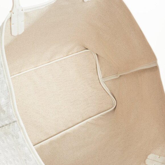 Goyard Saint Louis PM White Goyardine Canvas Tote - Picture 11 of 11